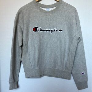 Champion Grey Crew Neck Sweatshirt